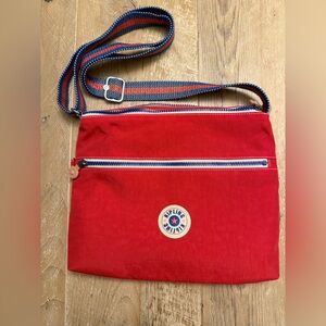 Kipling Vibrant Red Messenger Bag NWOT